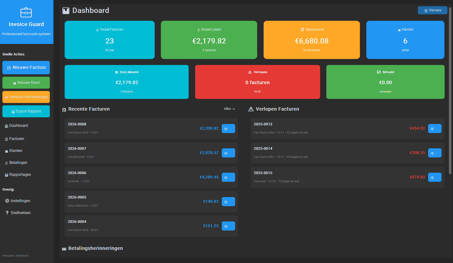 InvoiceGuard Interface